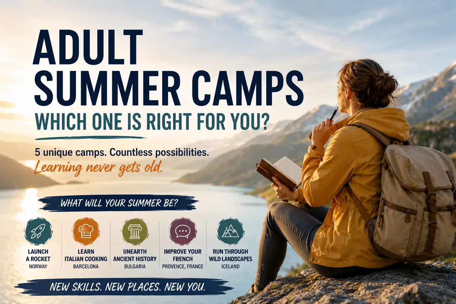 Adult and Undecided? A snapshot of fun camps to help you choose